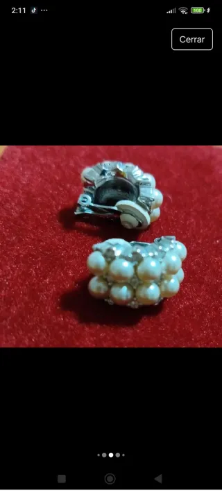 Pendientes Perlas y Swarovski