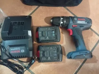 Taladro Bosch Professional + Cargador + 2 Baterías
