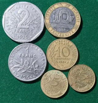 6 Monedas Francia