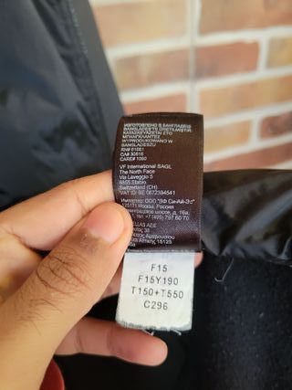 Chaqueta The North Face Negra Cremallera