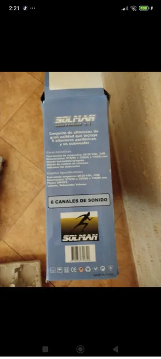 Altavoces Sulman 6 Canales Sonido 600W