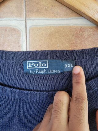 Polo Ralph Lauren Suéter Algodón Azul XXL