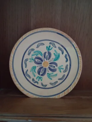 Piatto ceramica siciliana decorato