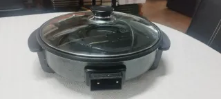 Paellera Eléctrica con Tapa de Cristal