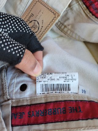 Pantalones Chinos Beige Burberry Talla 44