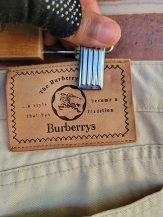 Pantalones Chinos Beige Burberry Talla 44