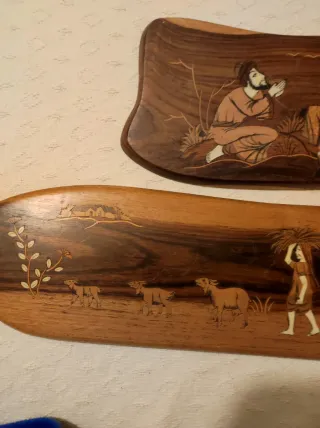 Placas Decorativas vintage Marquetería India