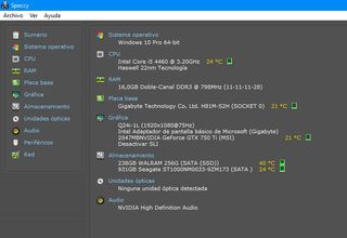 Ordenador: Intel i5-4460+GTX 750Ti 2GB GDDR5