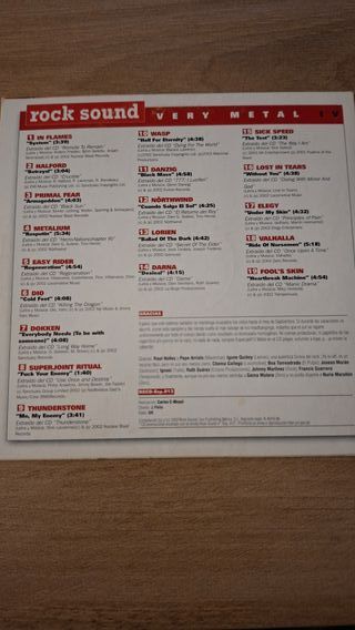 CD Recopilatorio Rock Sound Metal IV