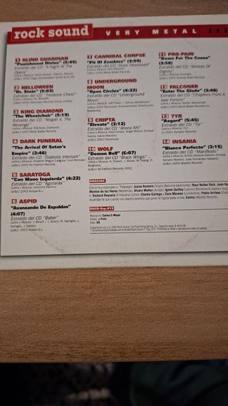 CD Recopilatorio Rock Sound Metal IV