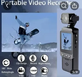 Cámara de bolsillo 1080P