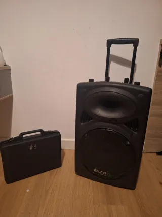 Alquiler Altavoz Ibiza Port12VHF-BT + micrófono