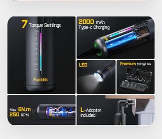 Fanttik NEX S2 PRO Destornillador Eléctrico