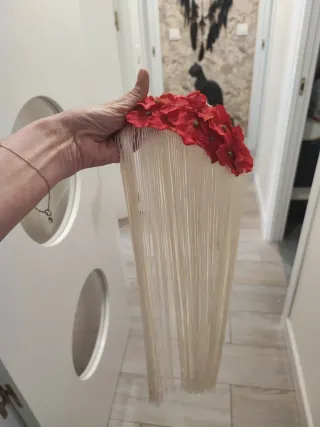 Traje de flamenca rojo volantes