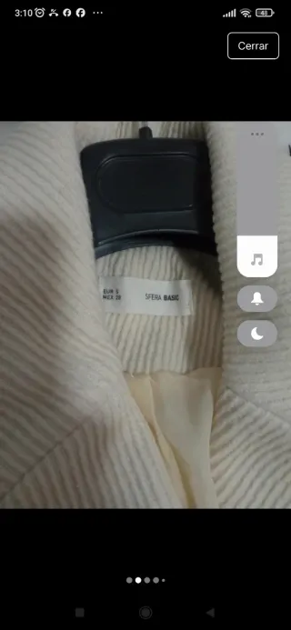 Abrigo Sfera Beige Talla S