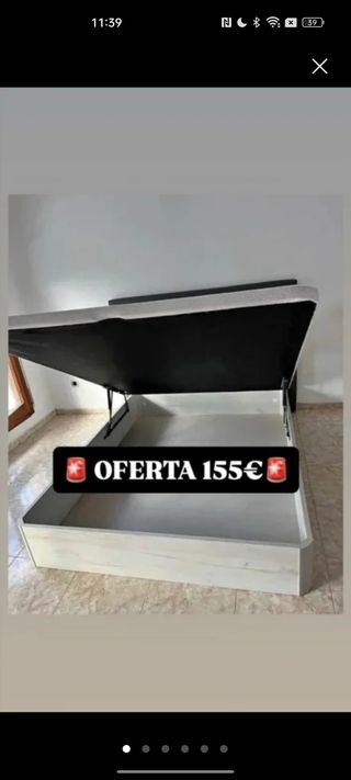 Canapé abatible y colchón