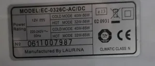 Nevera Frío/Calor 26L Warner