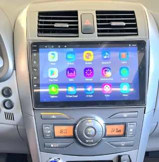 Rádio Toyota Corolla E140 E150 Android 14 com GPS