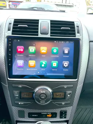 Rádio Toyota Corolla E140 E150 Android 14 com GPS