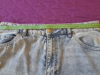 Pantalón vaquero ancho mujer