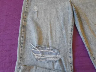 Pantalón vaquero ancho mujer