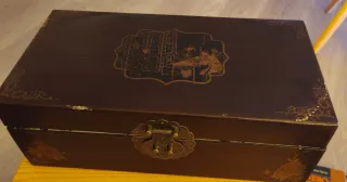 Ajedrez Chino Antiguo Tablero Decorado