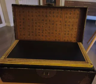 Ajedrez Chino Antiguo Tablero Decorado