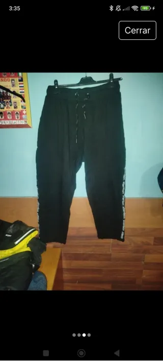 Conjunto de chándal negro Sudadera con capucha y p