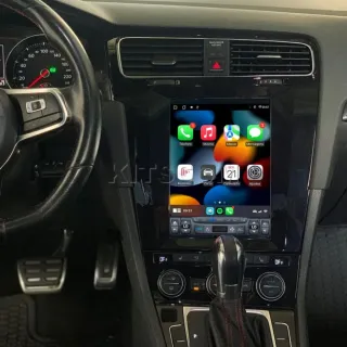 Rádio VW Golf 7 tipo tesla Android 14 com GPS.