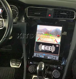 Rádio VW Golf 7 tipo tesla Android 14 com GPS.