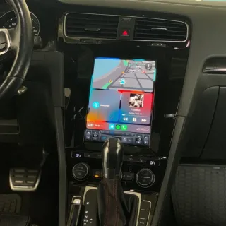 Rádio VW Golf 7 tipo tesla Android 14 com GPS.