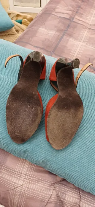 Sandali Tango Brujo colore Borgogna tacco 7.5