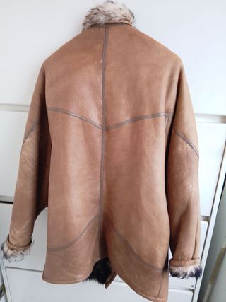 Montone Shearling Vintage Anni '80 Beige Donna m