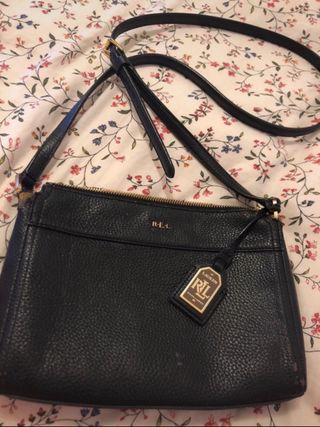 Bolso bandolera Ralph Lauren negro