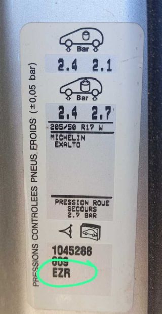 Citroen 296092 65jx17ch426 llanta c4 coupe 1.6 hdi