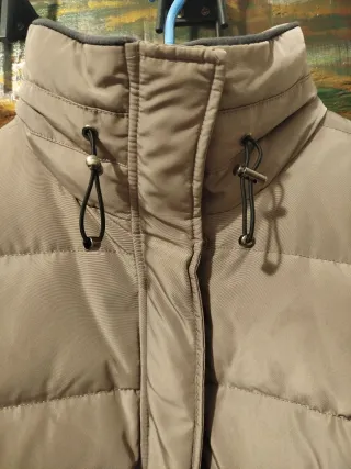 Parka mujer beige