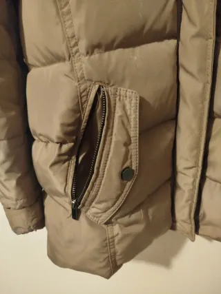 Parka mujer beige