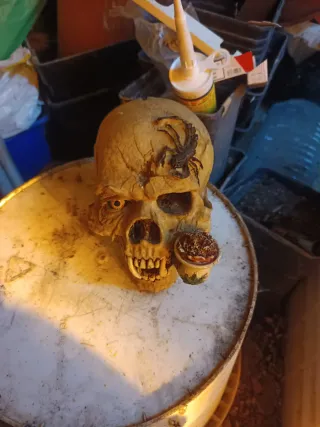 Calavera decorativa terror