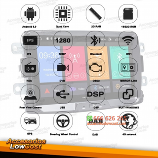 NAVEGADOR MULTIMEDIA ANDROID 11.0 GPS HD ESPECÍFI