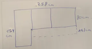 Sofá Cheslong Cama Beige y Marrón