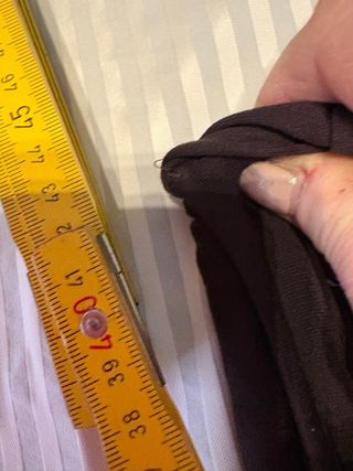 Pantaloni viola scuro con sovrapposizione