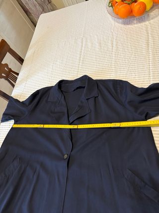 Giacca lunga blu