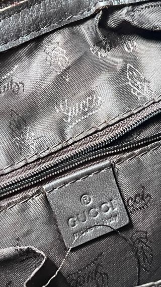 Bolso Grande Gucci Vintage Beige/Marrón