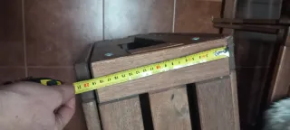 Mesa y 4 Sillas Plegables Madera