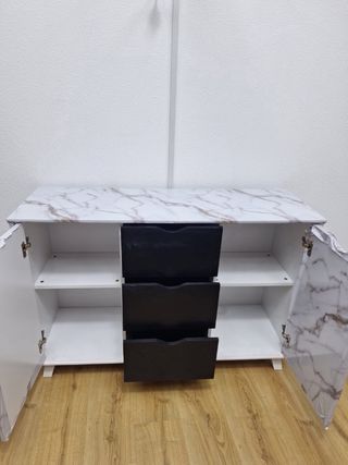 Aparador / mueble auxiliar efecto mármol
