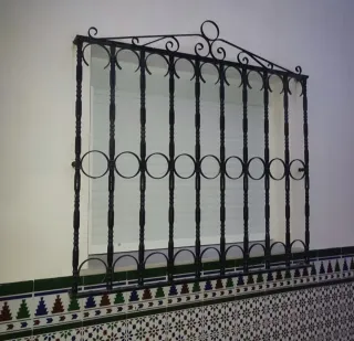 Reja de forja para ventana 120x140