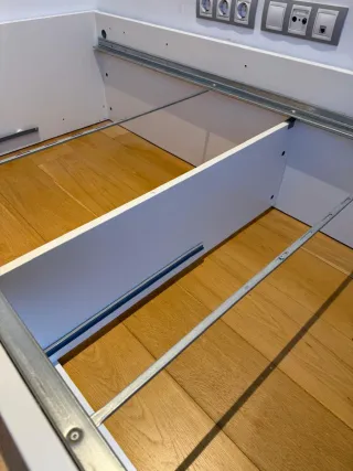 Cama BRIMNES 90 cm con somier LÖNSET.