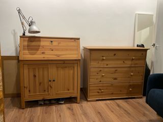 Escritorio Secreter Pino Macizo Ikea