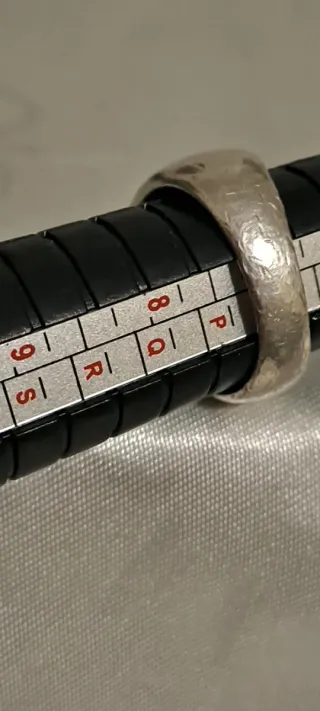 Anello vintage argento con ambra Anni 70