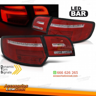 PILOTOS LED TRASEROS ROJO BLANCO PARA AUDI A3 8P